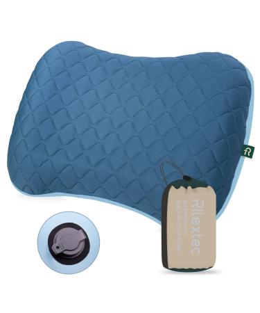 Rilextec Inflatable Camping Pillow for Traveling Inflatable Pillow Air Camping Pillows for Sleeping Ergonomic & Lightweight Travel Neck Pillows for Hiking Backpacking & Other Outdoor Activities