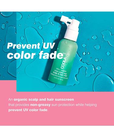 COOLA Organic Scalp Spray & Hair Sunscreen Mist SPF 30 - Vegan, Dermatologist Tested, Ocean Salted Sage - 2 Fl Oz - Buy Online on GoSupps.com