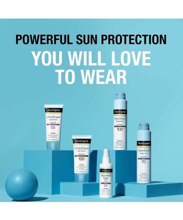 Neutrogena Ultra Sheer SPF 70 Body Mist Sunscreen Spray | Pack of 3 | Lightweight, Non-Greasy, Water Resistant, Oil-Free UVA/UVB Protection - Buy Online on GoSupps.com