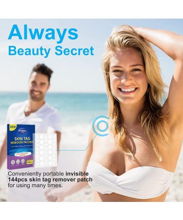 Skin Tag Remover Patches - 144Pcs | Safe & Painless Wart Removal for Face & Body - Buy Online on GoSupps.com