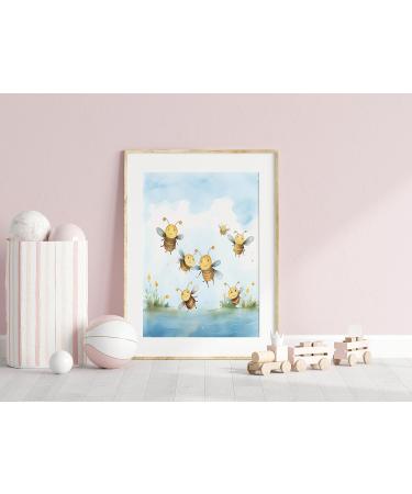 Dreamy Doodles | 4 Poster Set | Sweet Forest Animal Prints for Children's Rooms | High Quality A4 Wall Art | Baby Room Decoration - Buy Online on GoSupps.com