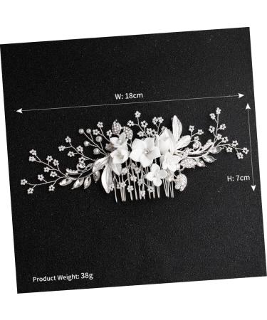 Beaupretty Women Hair Comb for women womens for hair crystal headpiece pearl rhinestone hair clips silver floral hair rhinestone hair s for women Floral Headdress Women Hair Crystal - Buy Online on GoSupps.com