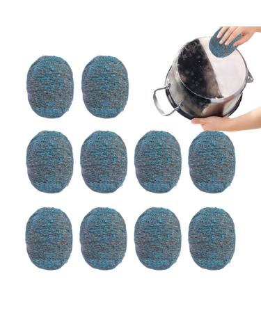 Steel Wool Scrubber | Dish Scrubbers | Tear Resistant Reusable Steel Wool for Kitchen Effective On Sinks Grills Pots Broiler Racks Stoves Cleaning Dishes