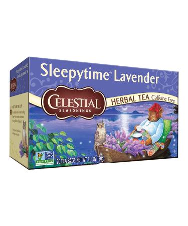 Celestial Seasonings Sleepytime Lavender Herbal Tea - 20 Count for Relaxation - Buy Online on GoSupps.com