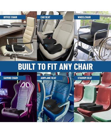 Everlasting Comfort Doctor Recommended Memory Foam Seat Cushions for Office Chairs - HSA FSA Eligible Tailbone Pain Relief Cushion  Sciatica & Back Support  Office Chair Cushion & Car Seat Cushion - Buy Online on GoSupps.com