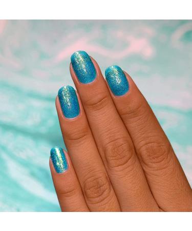 ILNP Blue Lagoon Teal Holographic Jelly Nail Polish 0.4 Fl Oz - Pack of 1 - Buy Online on GoSupps.com