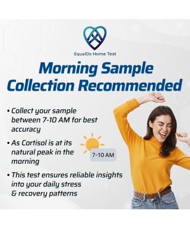 EqualDx 4-in-1 Stress, Sleep & Thyroid Test – Cortisol Test Kit at Home with DHEA-S, TSH, Cortisol/DHEA Ratio - Adrenal & Thyroid Hormone Panel - Clinical-Grade Accuracy Painless Collection - Buy Online on GoSupps.com