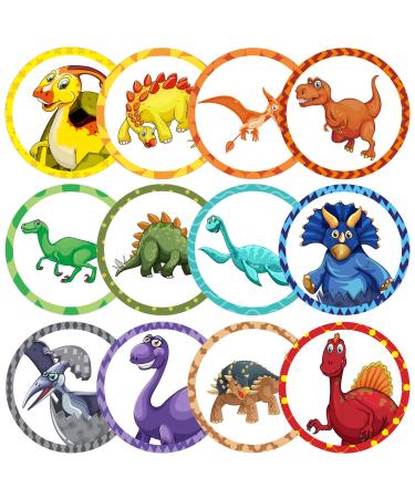 120 Pcs Toilet Targets for Boys Training Flushable Dinosaur Targets Potty Training Boys Pee Targets for Boys Training Toilet Target Stickers Dinosaur Potty Training Seat for Boys Training Use