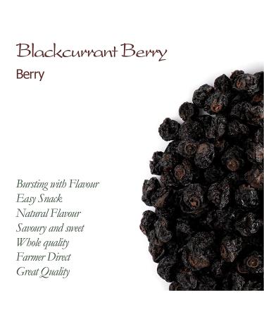 Organic Black Currant Berry 200g - Unsweetened Dried Fruit for Baking - Buy Online on GoSupps.com