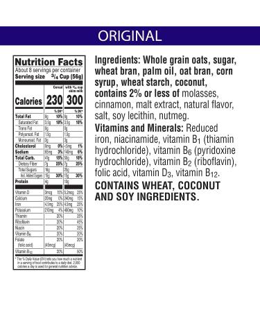 Kellogg's Cracklin' Oat Bran Cereal - High Fiber, 8 Vitamins & Minerals, Original Flavor - 16.5oz Box - Buy Online on GoSupps.com