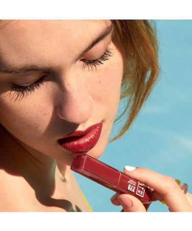 3INA MAKEUP - The Color Lip Glow 279 - Red Brown - Red Brown Lipstick with Shea Butter to Nourish Lips - Pigmented Color Lip Balm - Vegan - Cruelty Free - Buy Online on GoSupps.com