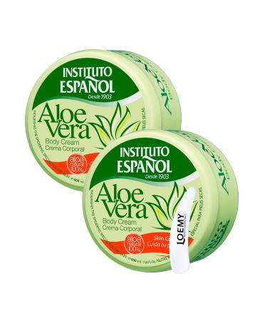 Instituto Espa ol Instituto Espanol Aloe Vera Body Cream Face Cream Hand Cream 100 natural Aloe Vera Body Cream set 2x 400ml