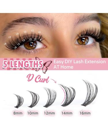 TOOCHUNAG Cluster Lashes 30D+40D - 320pcs Russian Wispy Eyelash Clusters | DIY Eyelash Extensions - Buy Online on GoSupps.com