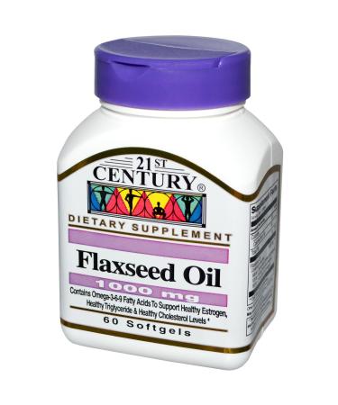 FLAX SEED OIL 1000mg 60 SOFTGELS