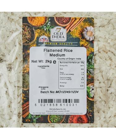 Old India Flattened Rice Medium 2kg - Premium Quality Rice for Delicious Recipes - Buy Online on GoSupps.com