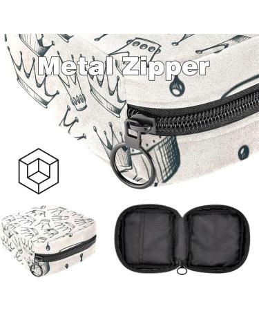 Shop Women's Binding-Up Bags - Crown Princess Beige Menstrual Pad & Tampon Holder for School & Office - Multi-Colored Storage Solutions - Buy Online on GoSupps.com