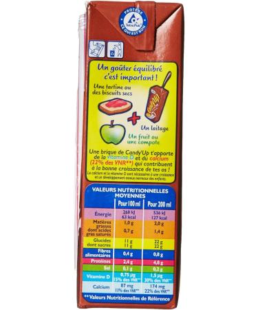 Candia Lait Chocolat Candy 'Up 6 x 20 Cl - Lot de 3 - Buy Online on GoSupps.com
