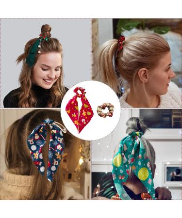 Miaija 12Pieces Christmas Hair Scrunchies Plaid Elastic Hair Bands and Bow Ribbon Scrunchies Hair Styling Fashion Headbands for Women Girls Accessories - Buy Online on GoSupps.com