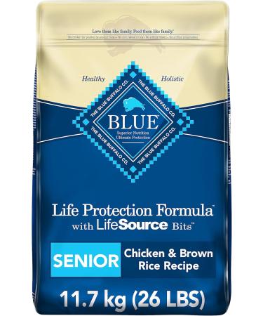 Blue Buffalo Life Protection Formula Large Breed Dog Food - Natural Dry Dog Food for Adult Dogs & Life Protection Formula Senior Dog Food - Natural Dry Dog Food for Senior Dogs - Chicke Beef + Dog Food Small Bag - Buy Online on GoSupps.com