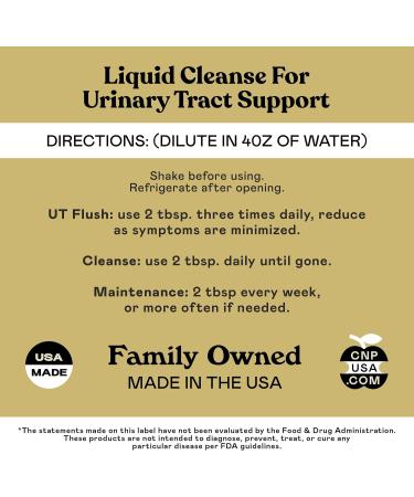 Complete Natural Products Urinary Tract Complete 16oz - Liquid Supplement for Urinary Tract Health with Organic Cranberry, D-Mannose, Beet Root, Fennel Seed, and Turmeric 16 Fl Oz (Pack of 1) - Buy Online on GoSupps.com
