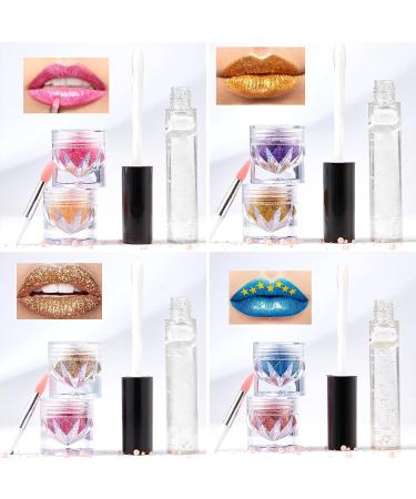CHAKAE 2 Colors Lipstick Set - Lip Gloss Lipstick - Lip and Nail Makeup Powder - Buy Online on GoSupps.com