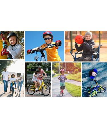 Meteor Children's Bike Gloves - Gel BMX Cycling & Hiking Gloves for Boys & Girls - Blue Sizes 7-7.5cm - Buy Online on GoSupps.com