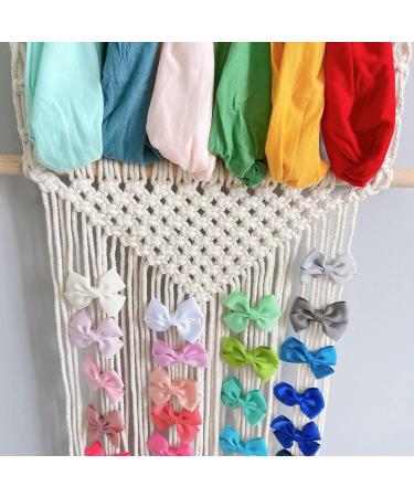 Nvanvmm Hair Accessories Hairpin Organiser Beige Hair Bow Holder Organiser Headband Holder Bows Organizer Hair Bow Holder Organiser Wall Hanging Hair Clip Holder for Women - Buy Online on GoSupps.com