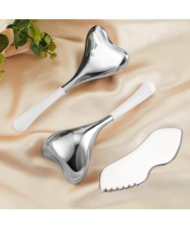 Buy Unbreakable Running Man Cryo Sticks - Stainless Steel Ice Globes & Gua Sha Facial Tools for Skin Tightening & Cooling Spa Treatment - Buy Online on GoSupps.com