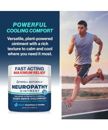 OWELL NATURALS Neuropathy Nerve Ointment for Feet Fingers Hands Toes Back Legs & Arms - Fast-Acting Formula Max Strength Cooling Effect 3.5 Fl Oz 3.5 Fl Oz (Pack of 1) - Buy Online on GoSupps.com