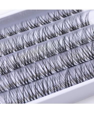 SISILILY Individual Lashes Cluster 50 Pcs Kit | DIY Reusable 3D Eyelash Extension | Soft Natural C CC D Curl Individual Eyelashes with Glue | 10/12/14/15/16mm Length - DM12 - Buy Online on GoSupps.com