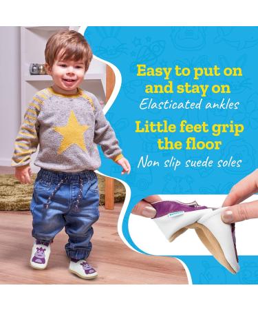Blue Hippo Baby Shoes - Soft Sole Leather Toddler Shoes for Baby Girl and Boy - Baby Walking Shoes 0-6 Months - Buy Online on GoSupps.com