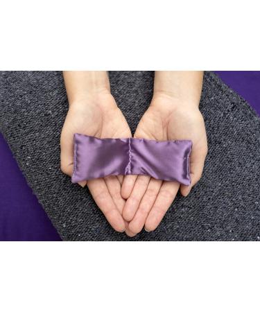Ultralight Small Eye Pillow (6 x 2.5 in) for Yoga Meditation - Purple, Unscented - Buy Online on GoSupps.com