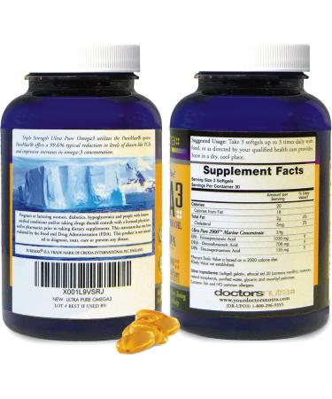 Doctors Nutra Nutraceuticals (Pack of 2) Wild Omega 3 Fish Oil DPA Supplement 2 900 Milligrams EPA-DPA-DHA SoftGels - Buy Online on GoSupps.com
