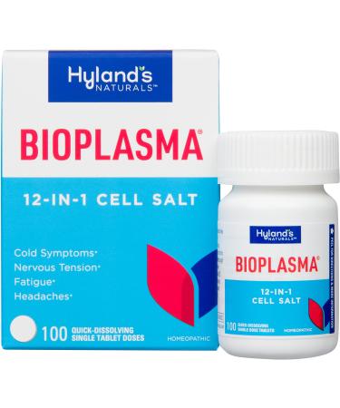 Bioplasma Cell Salts Tablets by Hyland's Naturals, Natural Homeopathic Combination of Cell Salts Vital to Cellular Function, 100 Count