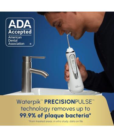 Waterpik Cordless Advanced Water Flosser - ADA Accepted, Rechargeable & Portable - White WP-560 - Buy Online on GoSupps.com