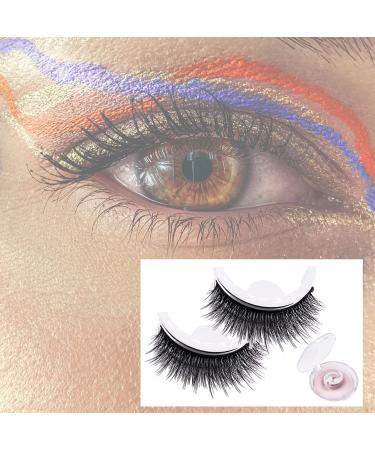 3 Pairs Reusable Self-Adhesive Eyelashes - Natural & Thick Easy to Wear Soft & Comfortable Gift for Women | International Shipping Available - Buy Online on GoSupps.com