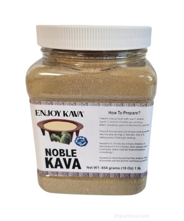 Enjoy Kava NOBLE KAVA (16 Oz JAR) Kava from FIJI
