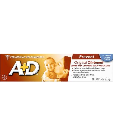 A&D Diaper Rash Ointment & Skin Protectant Original - 1.5 Oz (2 Pack) - Buy Online on GoSupps.com