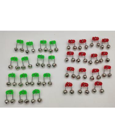 Brateuanoii 30-Piece Fishing Bells Set - Dual Color Bite Indicators for Outdoor Fishing - Essential Fishing Accessories - Buy Online on GoSupps.com