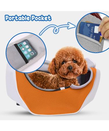 Petcute Dog Carrier Bag - Adjustable & Breathable Pet Transport Bag for Puppies (Up to 4kg) - Ideal for Outdoor Travel - Yellow - Buy Online on GoSupps.com