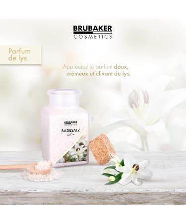 BRUBAKER Sels de Bain 400 g - Parfum de Lys - Additif de Bain aux Extraits Naturels - Bain Bien- tre Pour la D tente la Relaxation et les Soins du Corps 1 - Buy Online on GoSupps.com