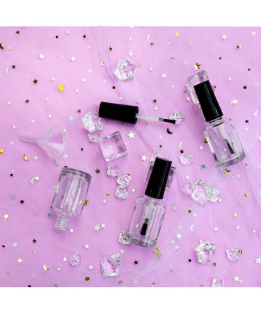 Agidea 15ml Empty Nail Polish Bottles with Brush Cap - Set of 6 Glass Bottles with Mixing Agitator Balls & Funnels - Buy Online on GoSupps.com