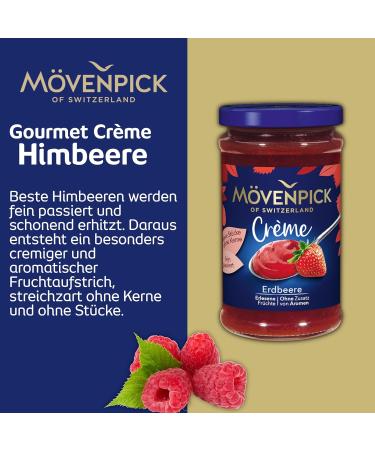 M venpick Gourmet Raspberry Cream - Premium Seedless Fruit Spread 250g | International Shipping Available - Buy Online on GoSupps.com