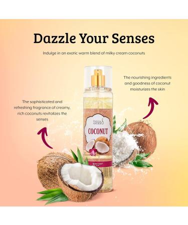 Luxury Home Spa Gift Set: 10oz Deep Moisturizing Body Lotion & 8oz Fine Fragrance Mist - Perfect Self-Care Combo for Women & Girls (Coconut - Buy Online on GoSupps.com
