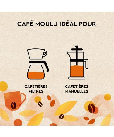CARTE NOIRE - Moulu Petit D jeuner 3Kg - Arabica et Robusta - Intensit 7 - caf long - Intense et Aromatique - 12x250g - Buy Online on GoSupps.com