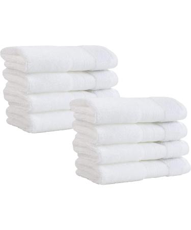 Made Here American Heritage 100% Organic Cotton Luxury Washcloth(8pk) - White 8 Piece Set - Buy Online on GoSupps.com