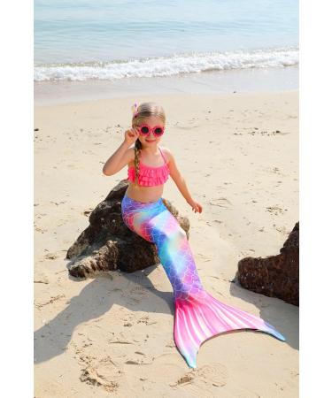 Buy Dnfun Mermaid Tail with Bikini for Girls - Swim Costumes for Children 3 Pieces G026 110 | International Shipping Available - Buy Online on GoSupps.com