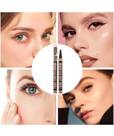 Jubepk Eyebrow Pencils Waterproof Eyebrow Tip Applicator 4 Tip Design Long Lasting Contouring 1ml Coloring Tool for Men Women Shaping and Filling in Sparse Areas - Buy Online on GoSupps.com