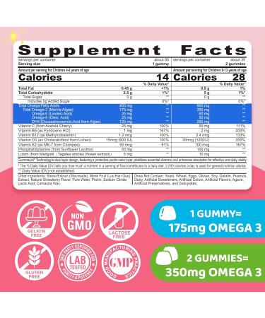 Melatonin Free Sleep Aid Gummies & Omega 3 Gummies for Kids - Buy Online on GoSupps.com