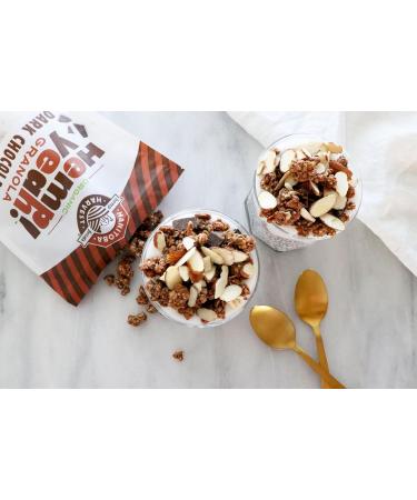 Manitoba Harvest Hemp Yeah! Granola Dark Chocolate 283 g with 20 g of Protein 4.5 g Omegas 3 g of Fibre and 10 g Sugar Per Serving Organic Non-GMO Packaging May Vary 1 Pack Dark Chocolate - Buy Online on GoSupps.com